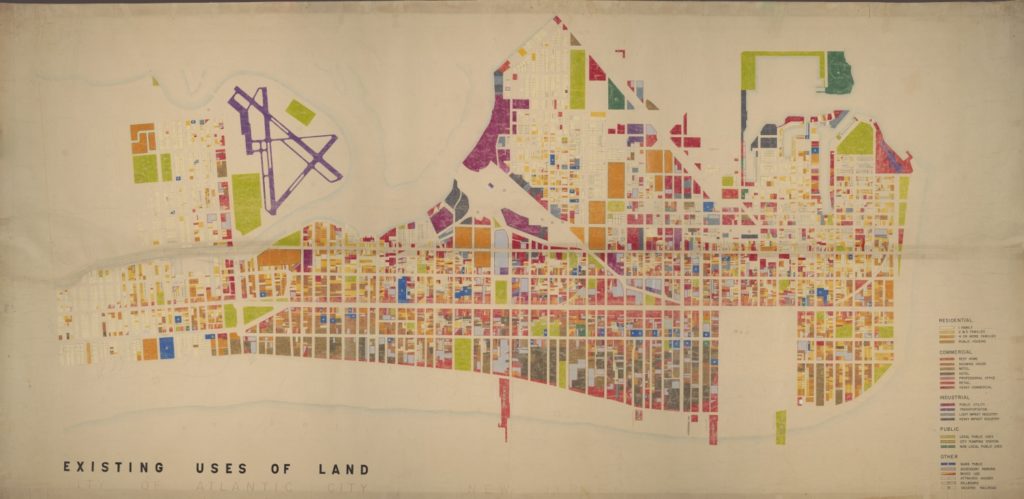 1966 land-use map of Atlantic City